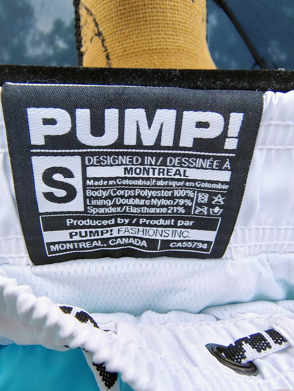 PUMP! Men’s Light Blue Athletic Swim Trunks Pump style 13002